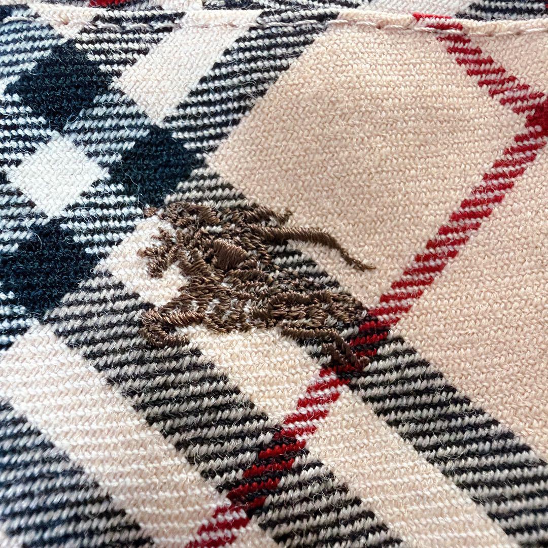 バーバリーブルーレーベル ワンピース ホースロゴ刺繍 ノバチェック 38 Y2K