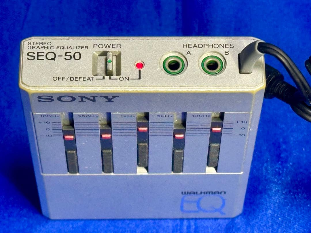 【希少品】SONY ポータブルグラフィックイコライザー　SEQ-50 動作品