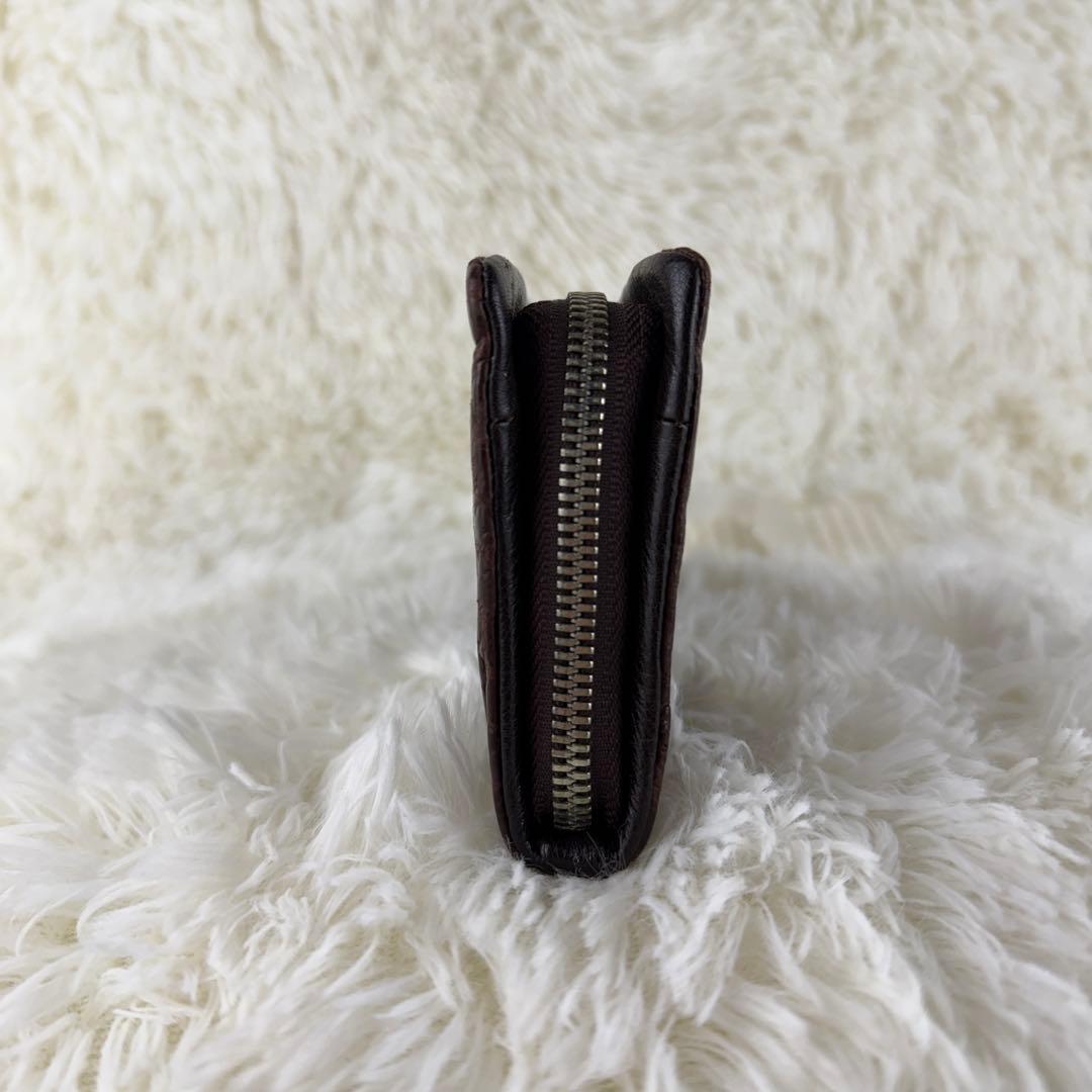 【極美品】ムータ クロコダイル 長財布 ラウンドジップ マットクロコ ブラウン