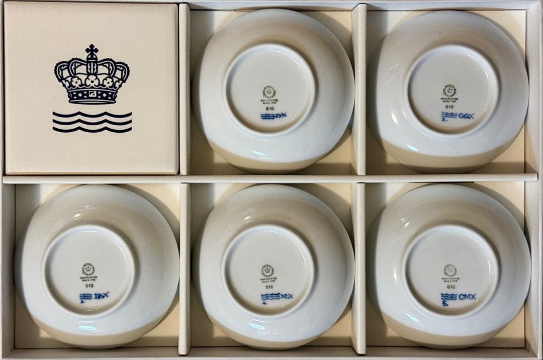 ち*ー様 ロイヤルコペンハーゲン ブルーパルメッテ まめ皿 5枚セット