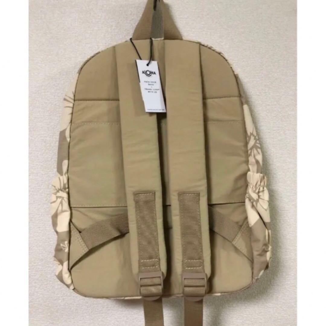 アロハコレクション　バックパック　リュックサック　Hana Hou ベージュ