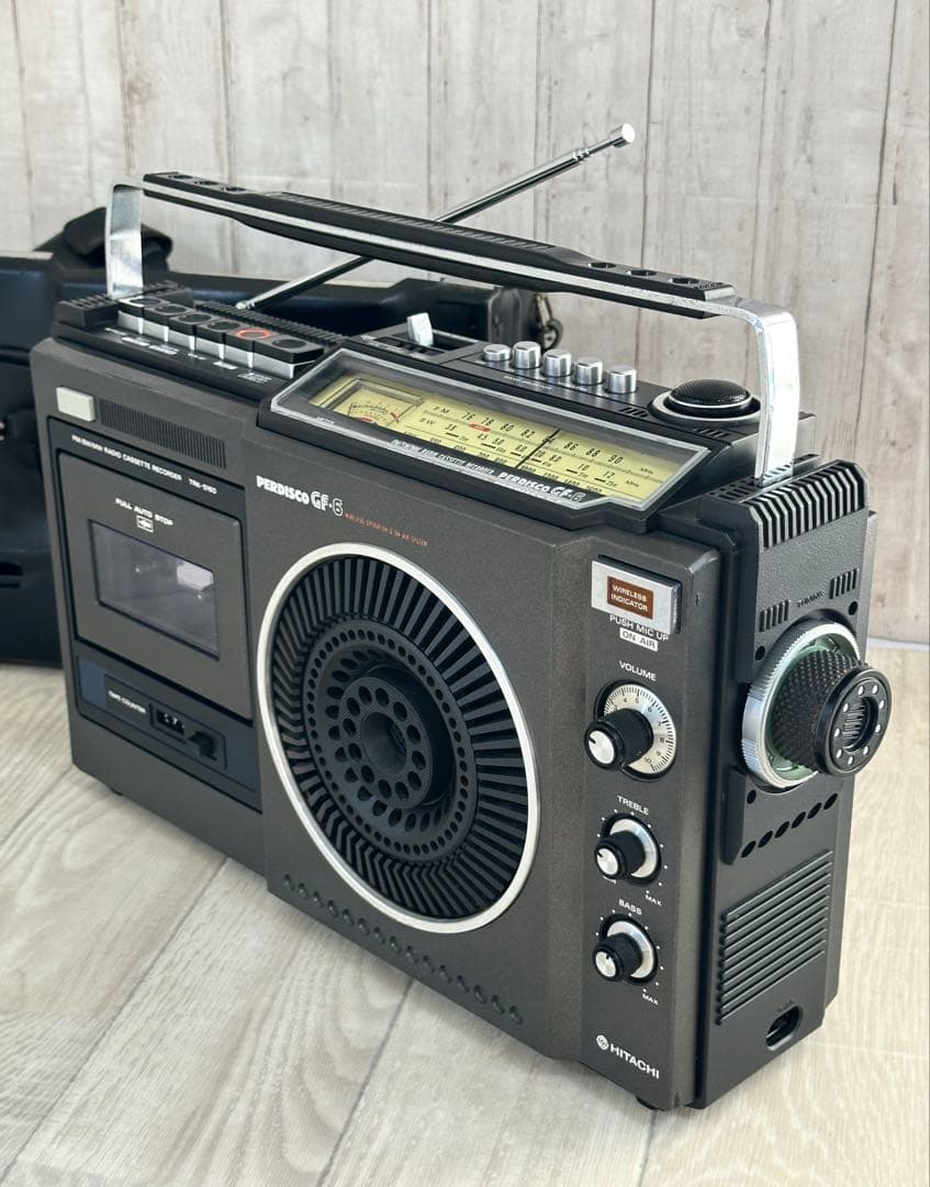 動作品| 日立HITACHIラジオカセットレコーダーTRK-5160 昭和レトロ