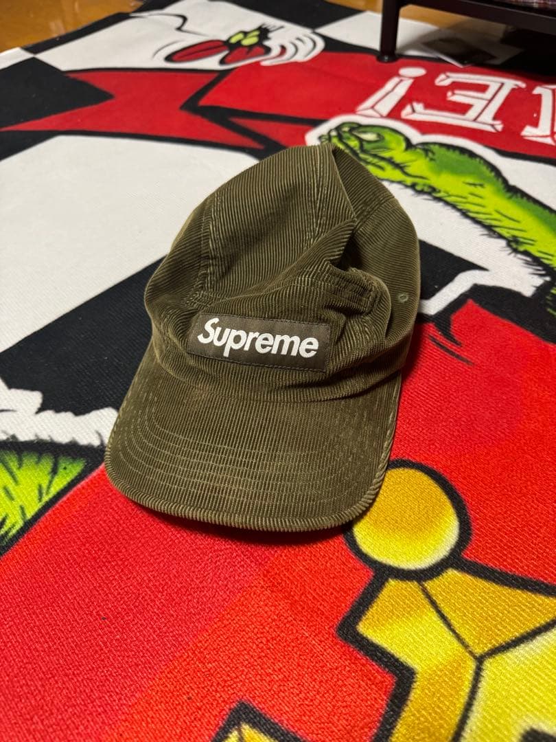 美品！Supreme Fine Wale Corduroy Camp Cap