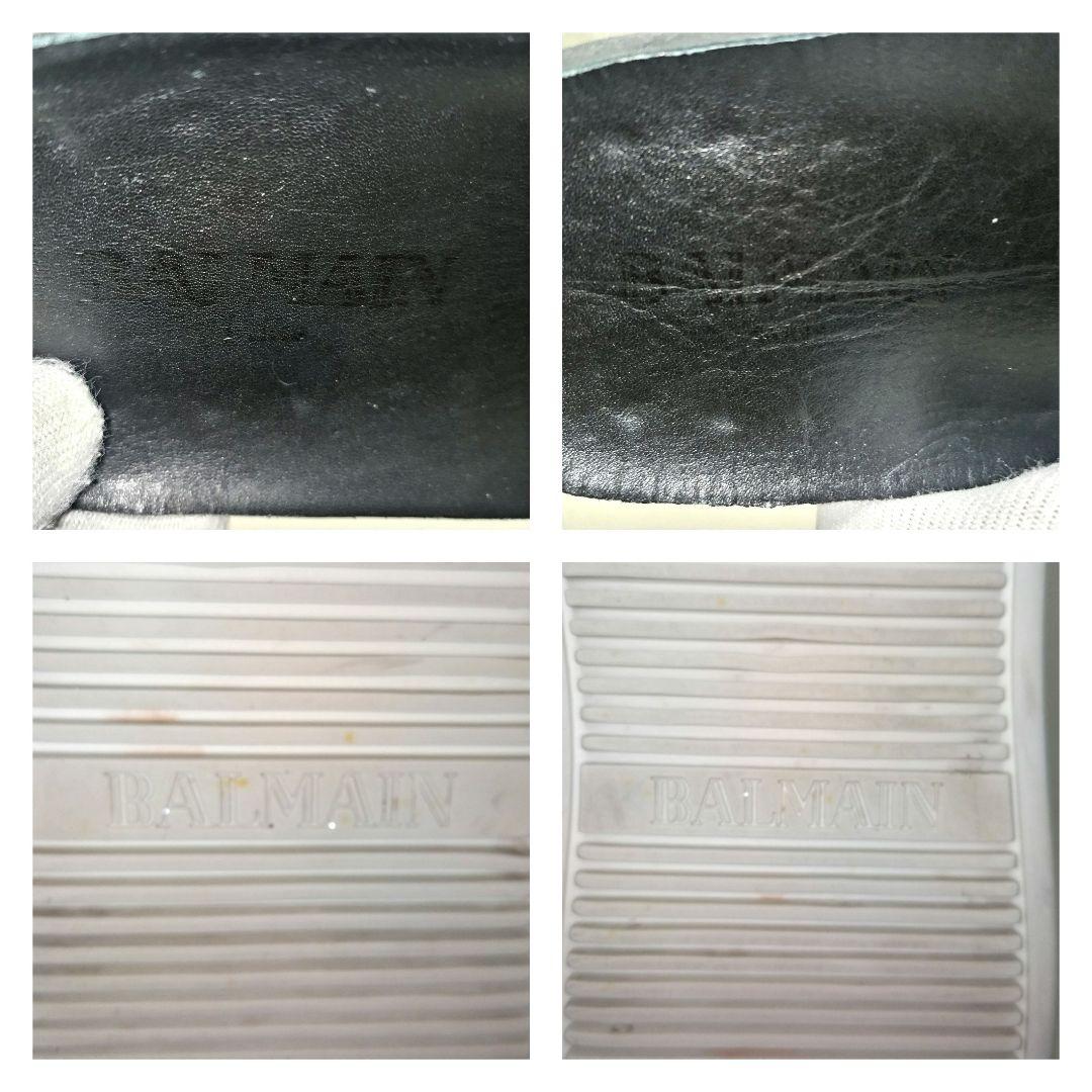 【美品】BALMAIN バルマン デニム インディゴ ハイカットスニーカー レア