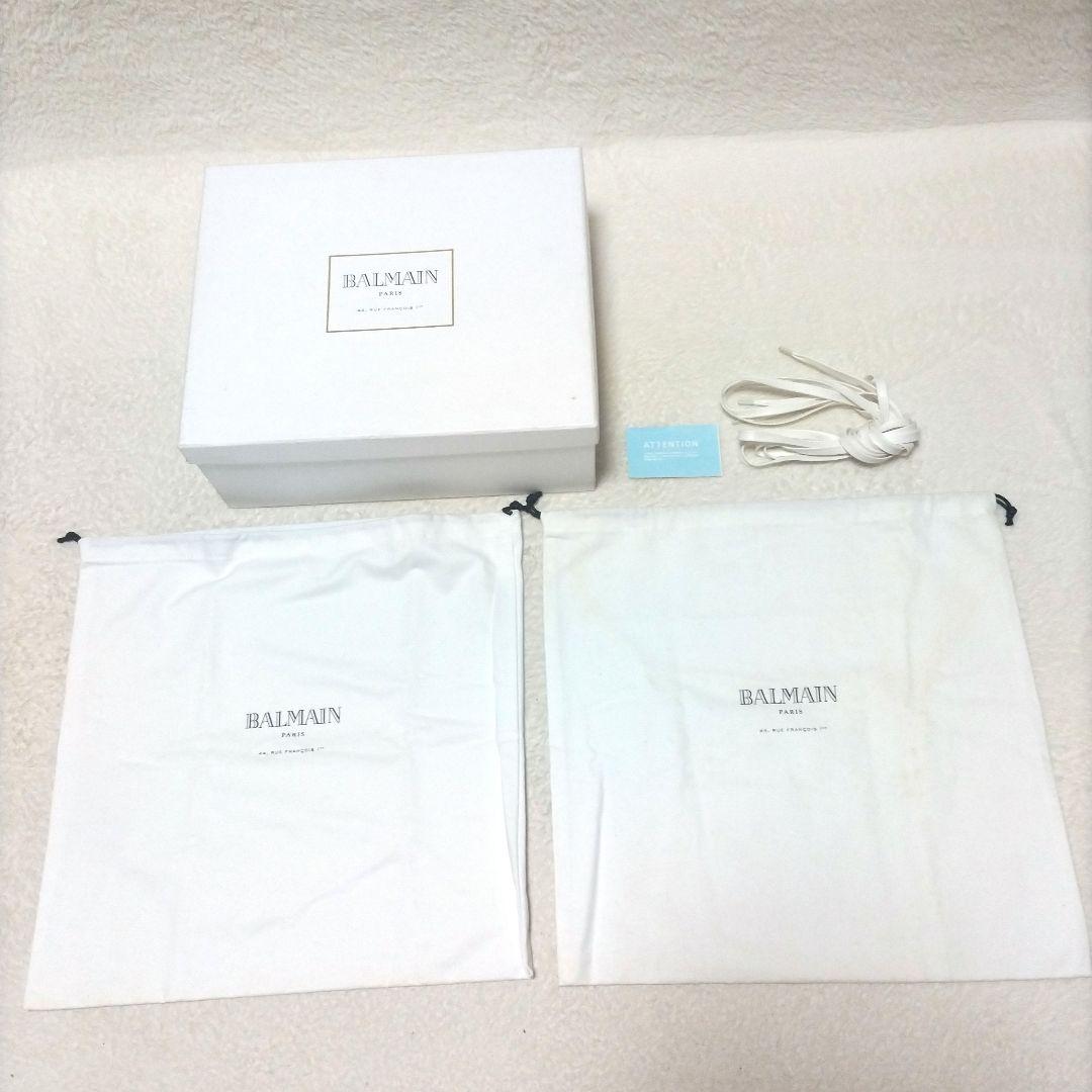 【美品】BALMAIN バルマン デニム インディゴ ハイカットスニーカー レア