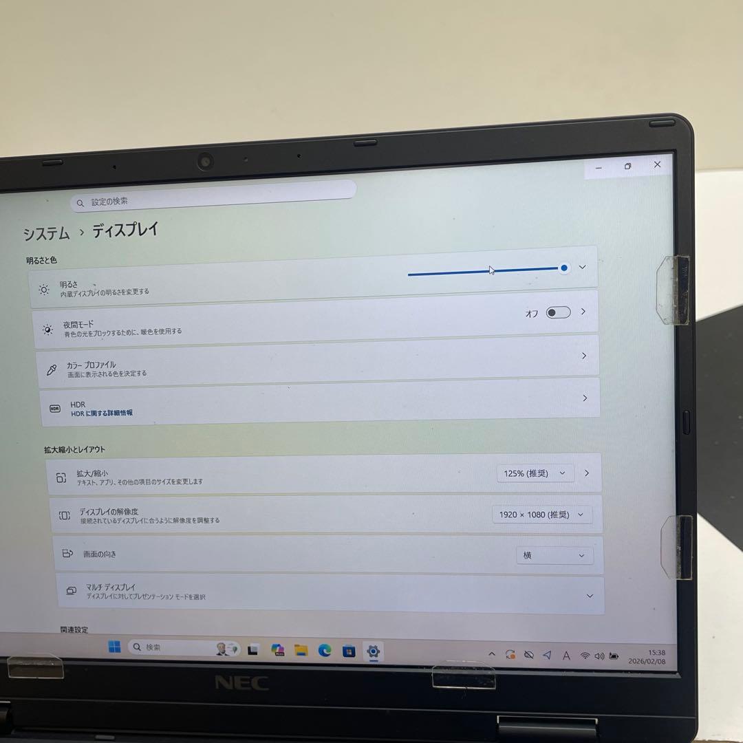 Windowsノート本体 #065 NEC VersaPro VC-9 i5-1130G7 8GB 256