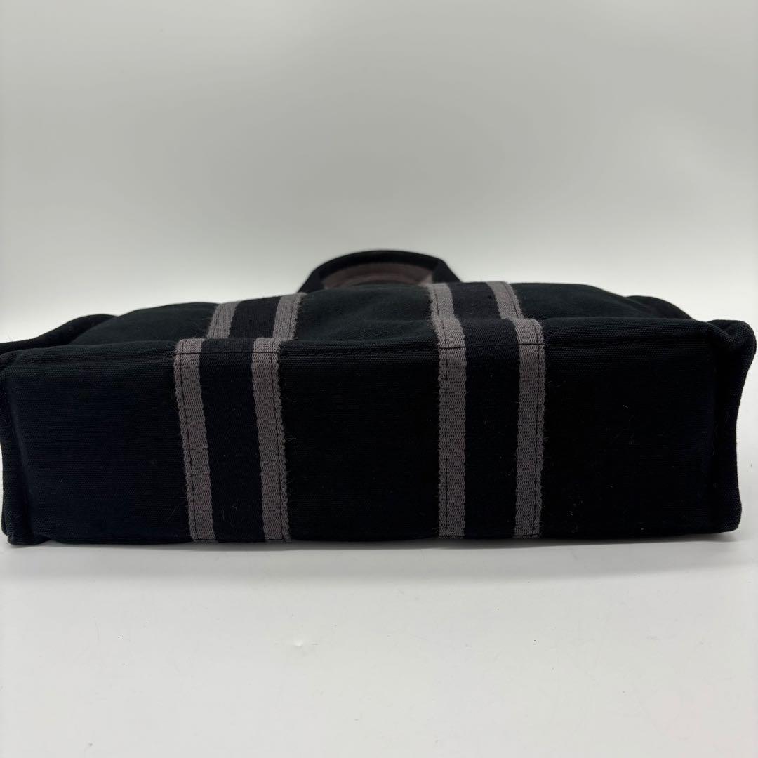 【極美品】HERMES トートPM フールトゥ キャンバス ブラック グレー