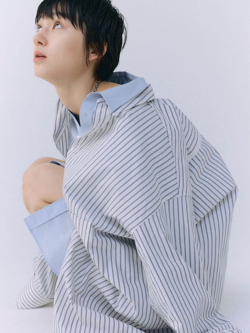 JOSEMOON ジョゼムーン STRIPE SHIRT ストライプ シャツ