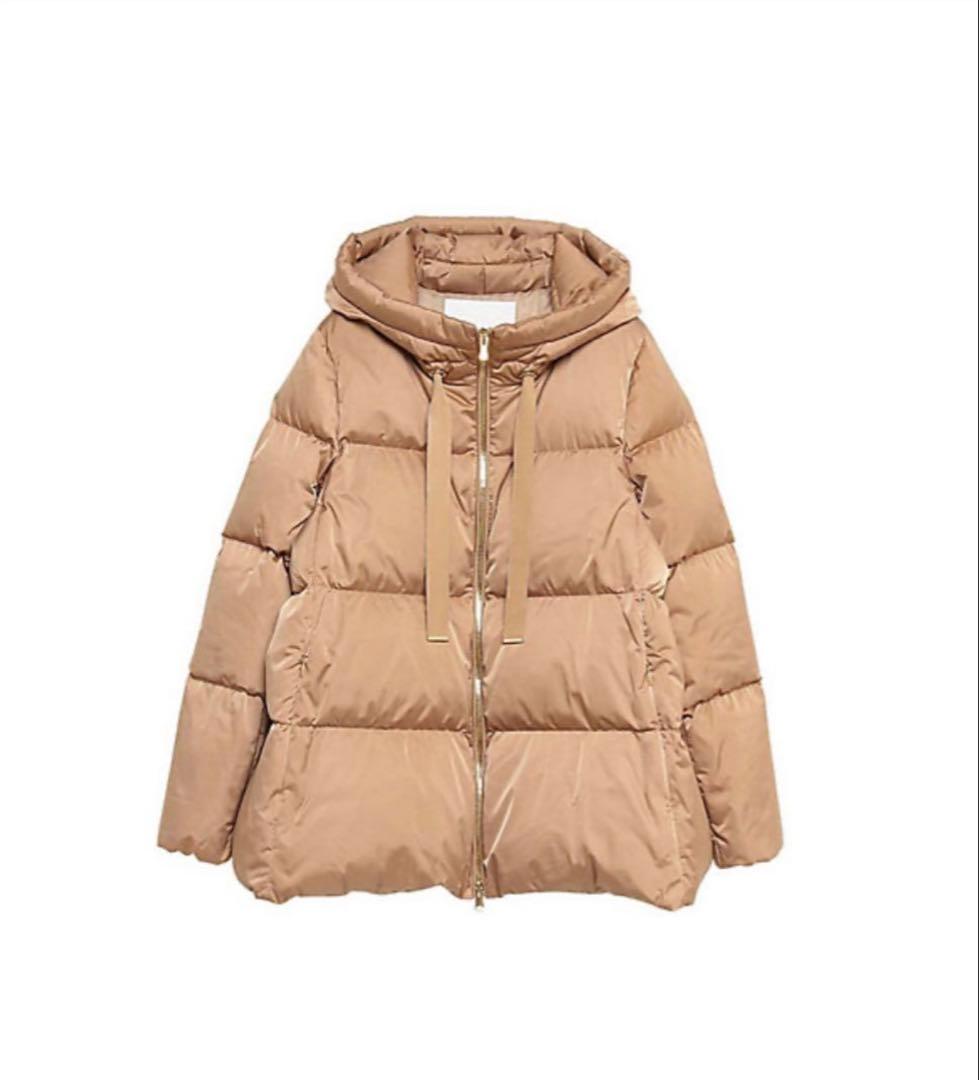 ★ANAYI★フード付きダウンジャケット　ゴールド