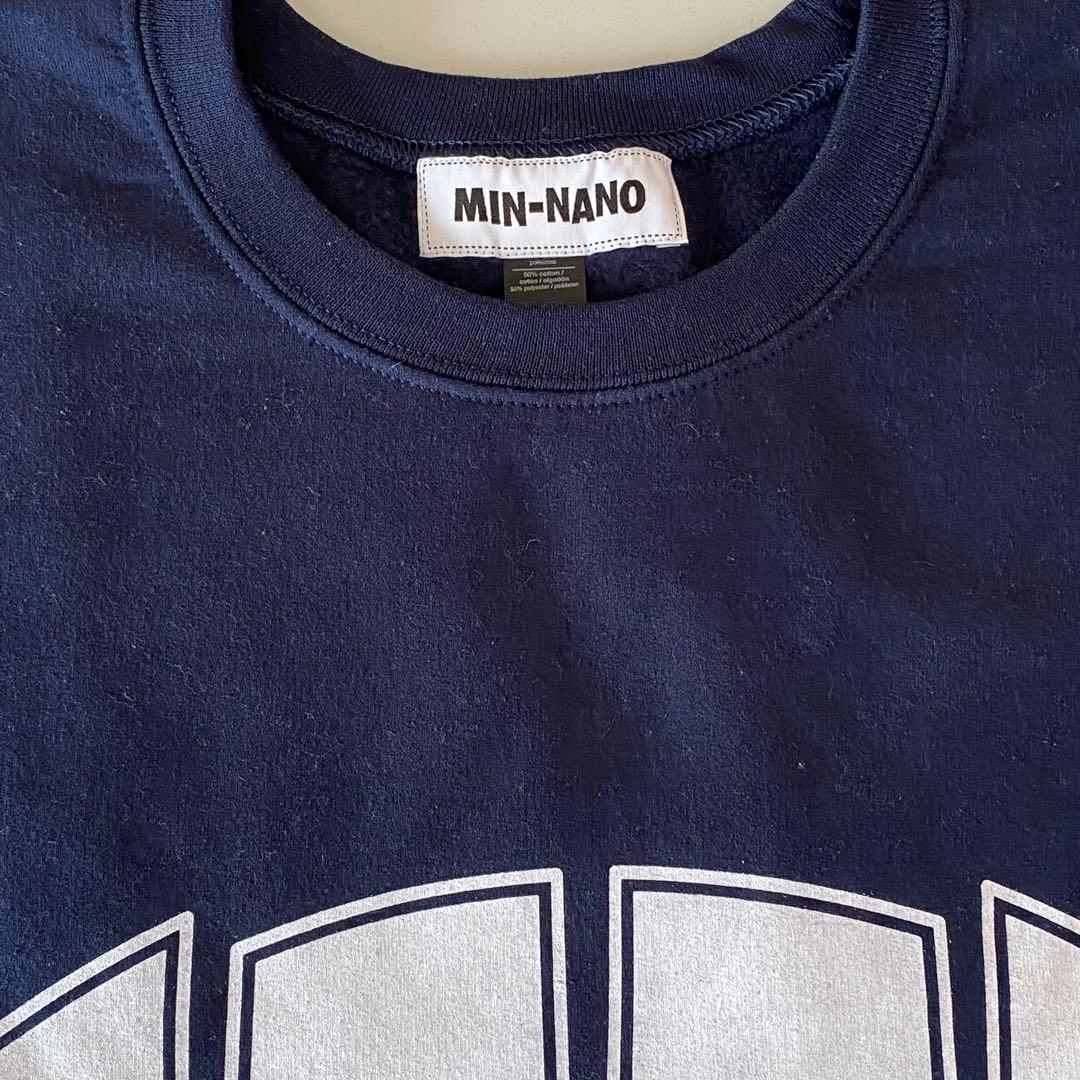 wake. sapporo MINNANO スウェット　NAVY-WHI