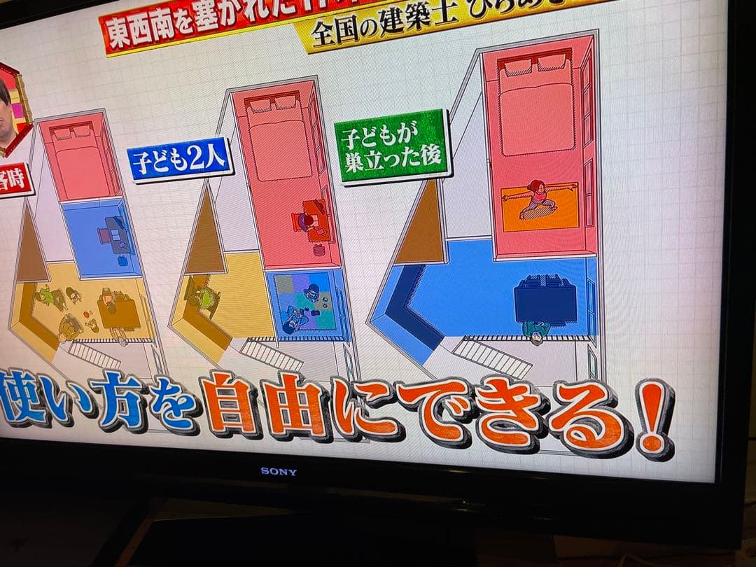 送料無料　使用頻度少　SONY製　BRAVIA KDL-46F1 大画面　設置込