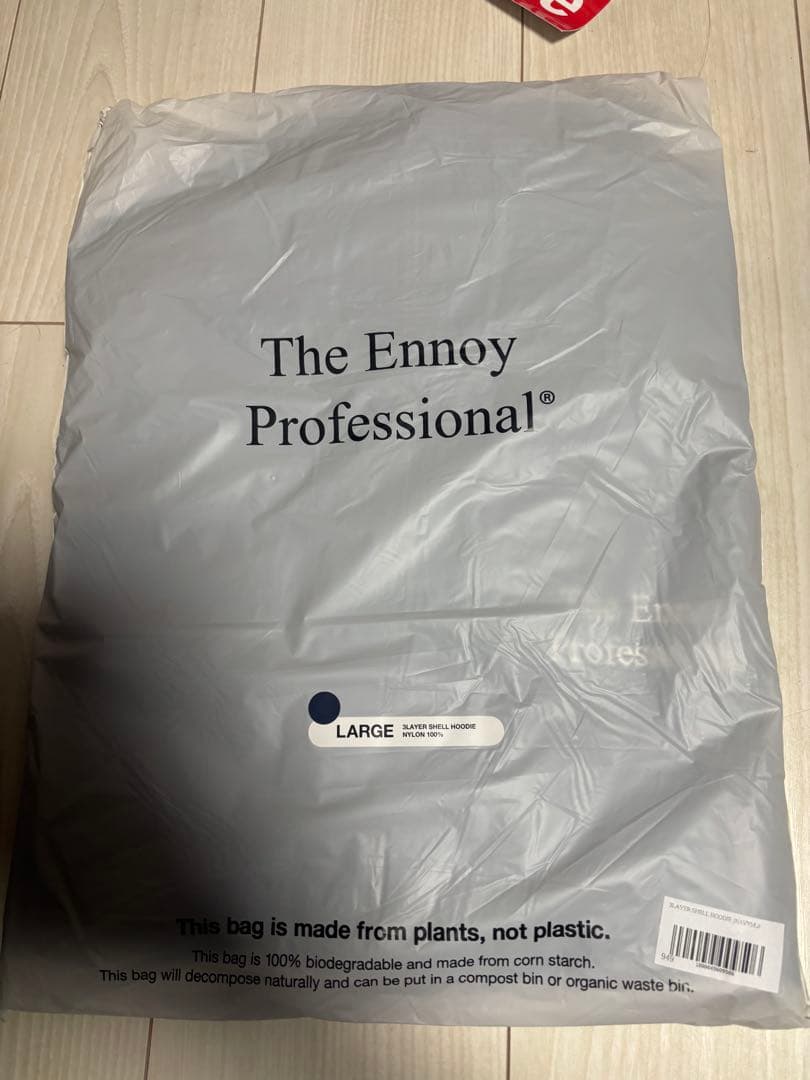 ジャケット・アウター ennoy 3LAYER SHELL HOODIE (navy) L