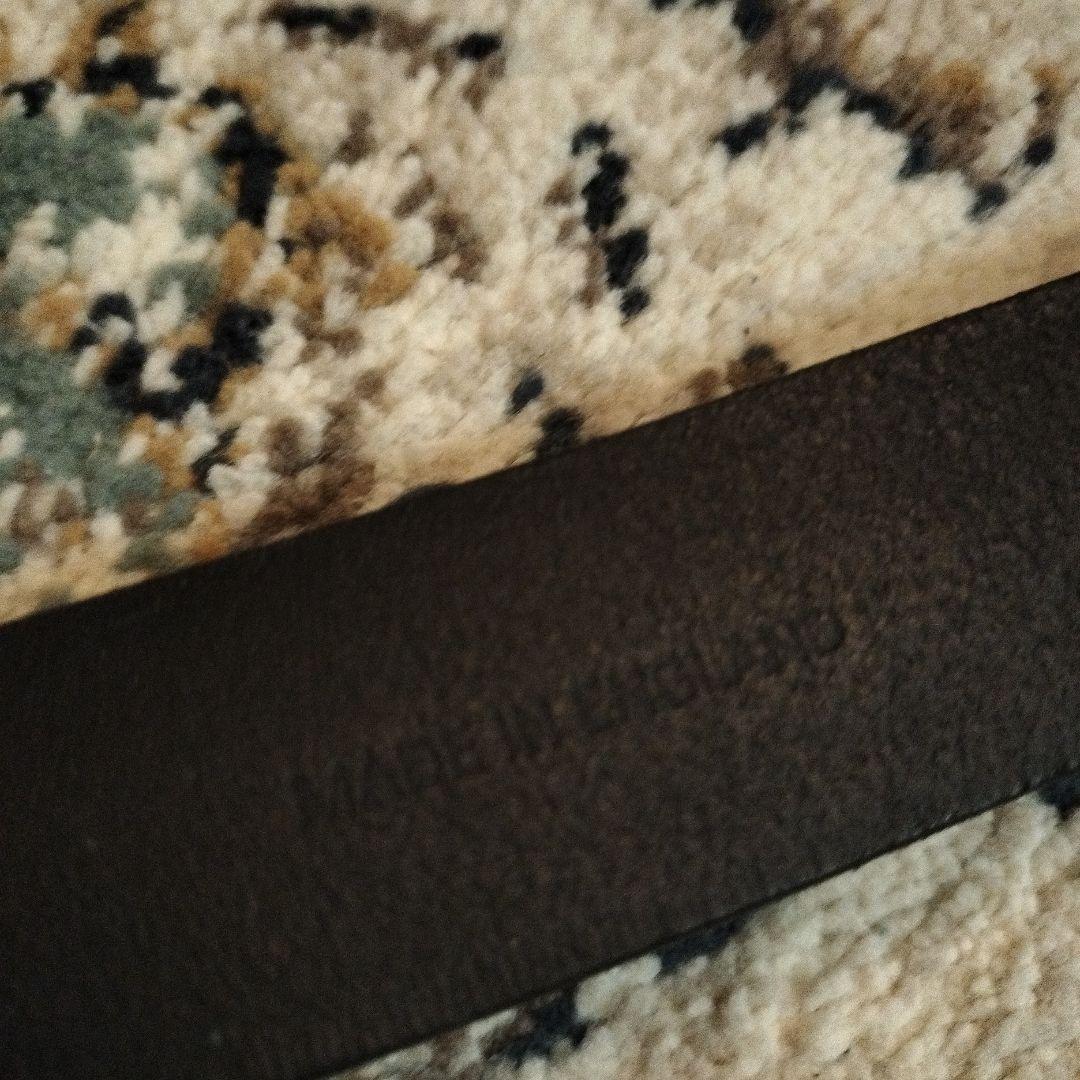 ラルフローレン　ビンテージ　ネイティブ　黒レザーベルト　RRL　ジョニーデップ