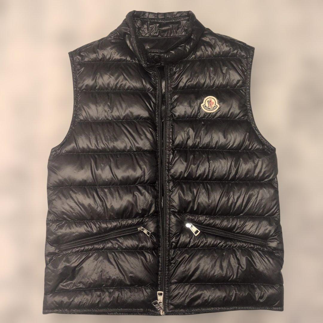 MONCLER ブラック ダウンベスト サイズ0