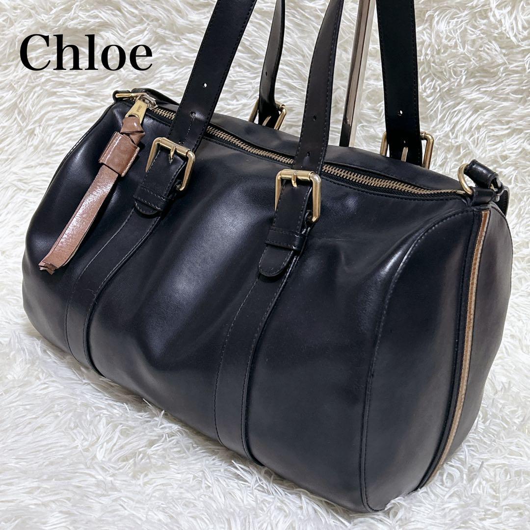 Chloe クロエ サム ボストンバッグ 2way レザー ワンショルダー