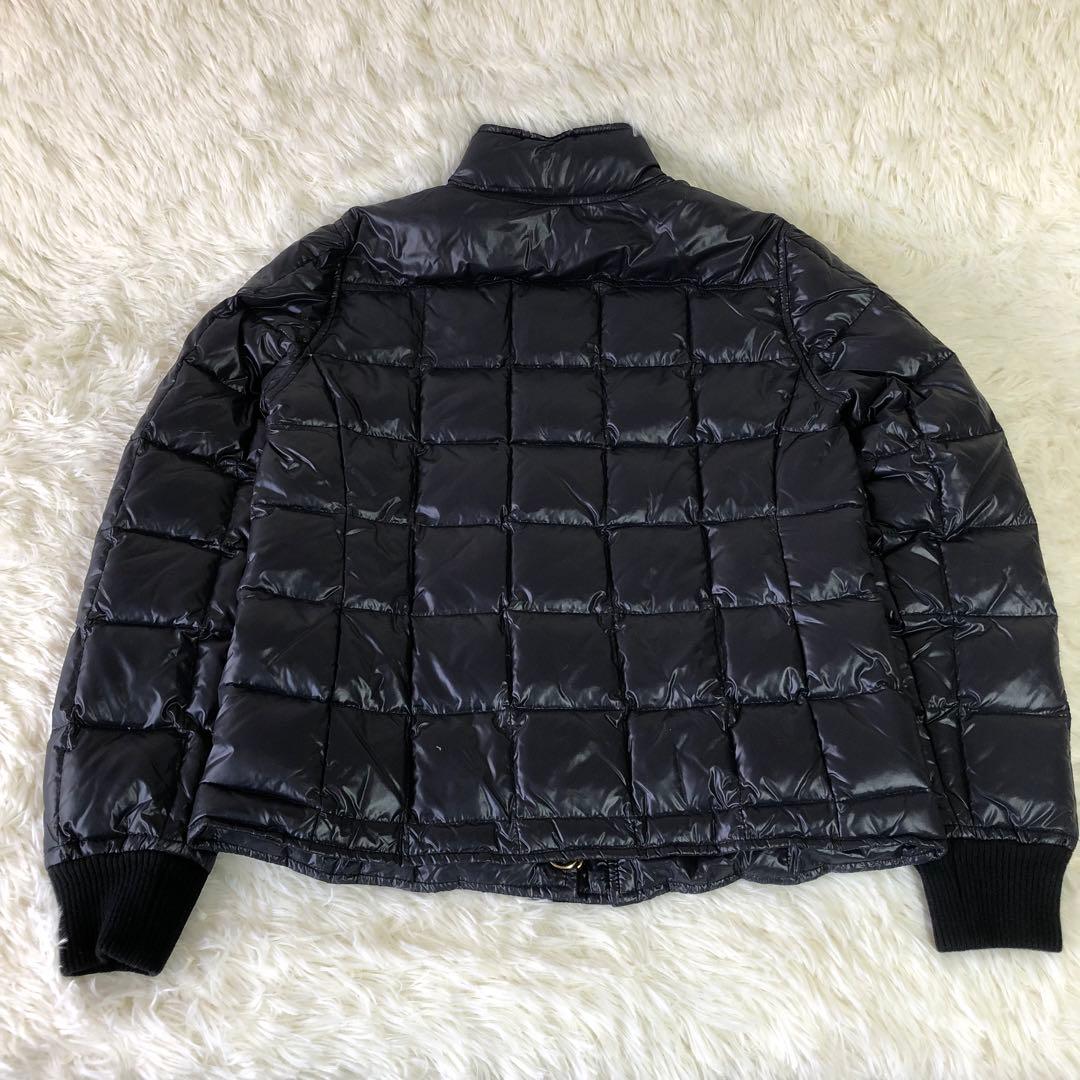 極美品 トリーバーチ ダウンジャケット キルティング 金ボタン ネイビー XS