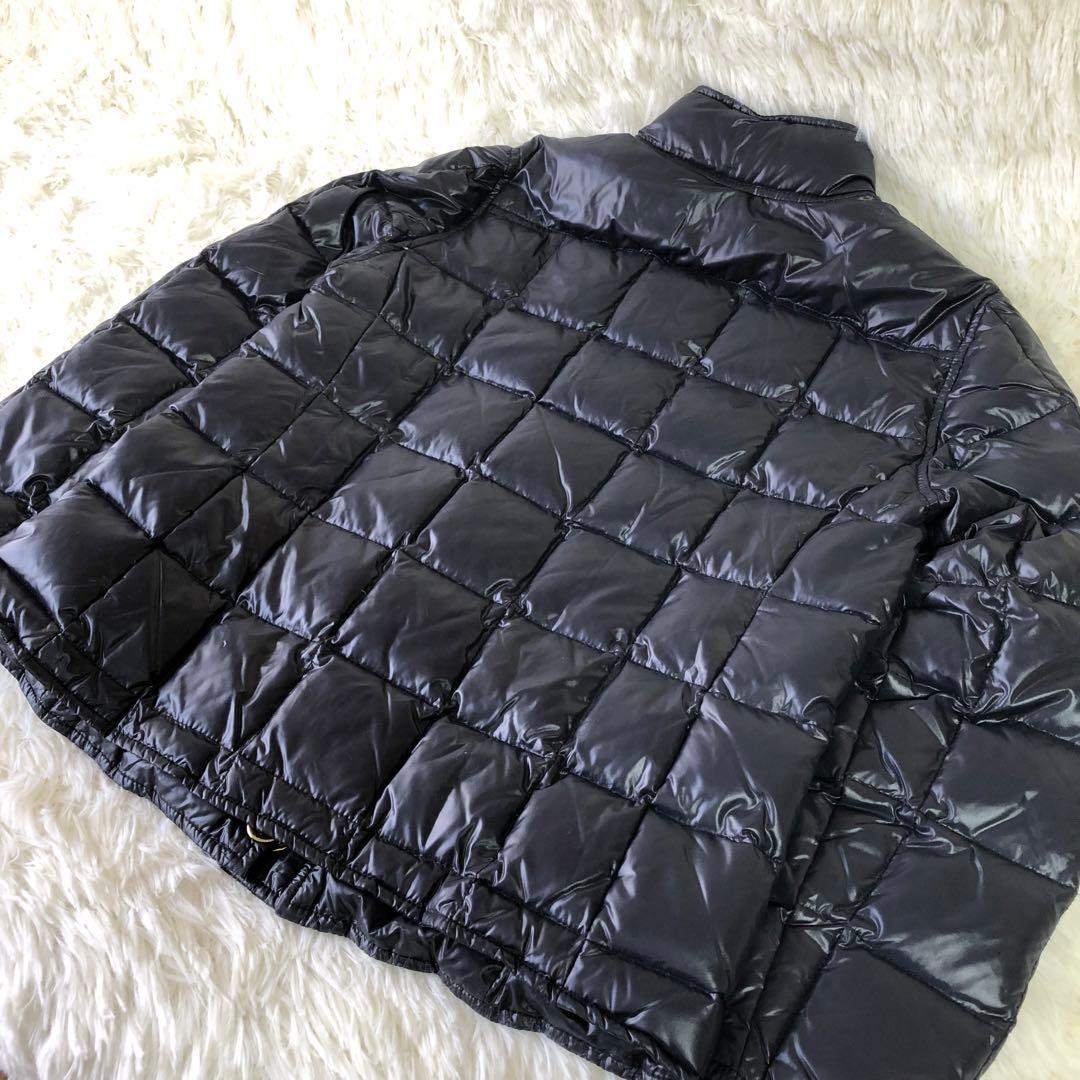 極美品 トリーバーチ ダウンジャケット キルティング 金ボタン ネイビー XS