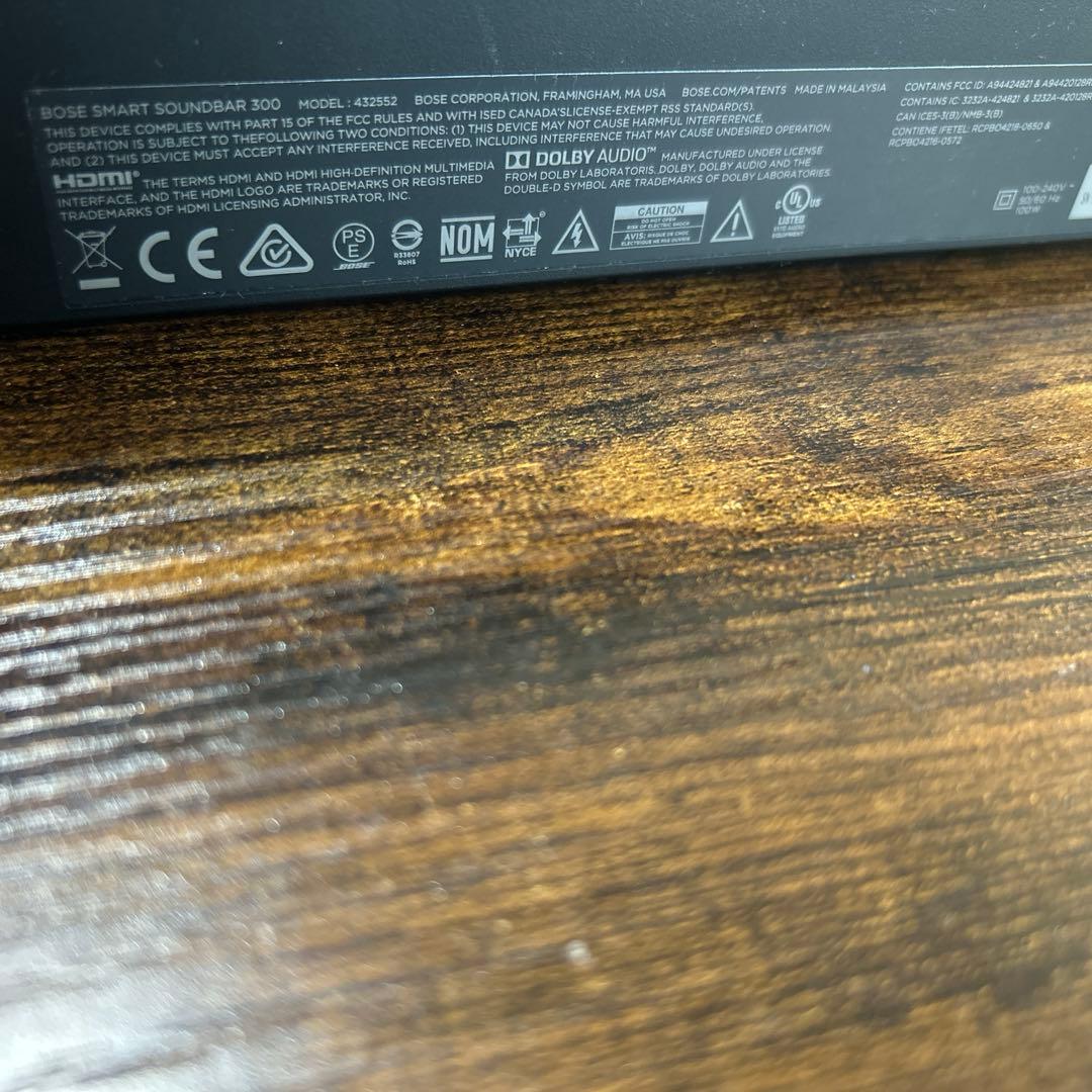 Bose smart soundbar 300 ボウズ　バースピーカー最終値下げ