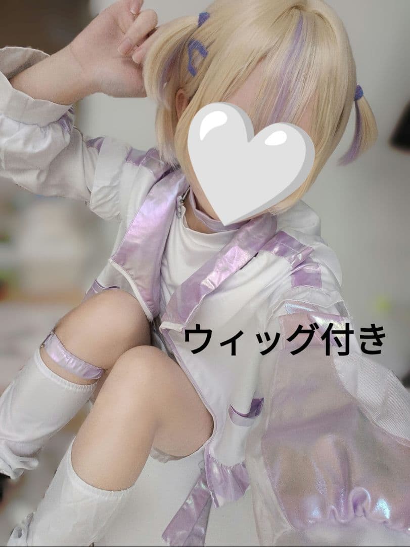ホロライブ 轟はじめ コスプレ 衣装 ウィッグ付き mサイズ