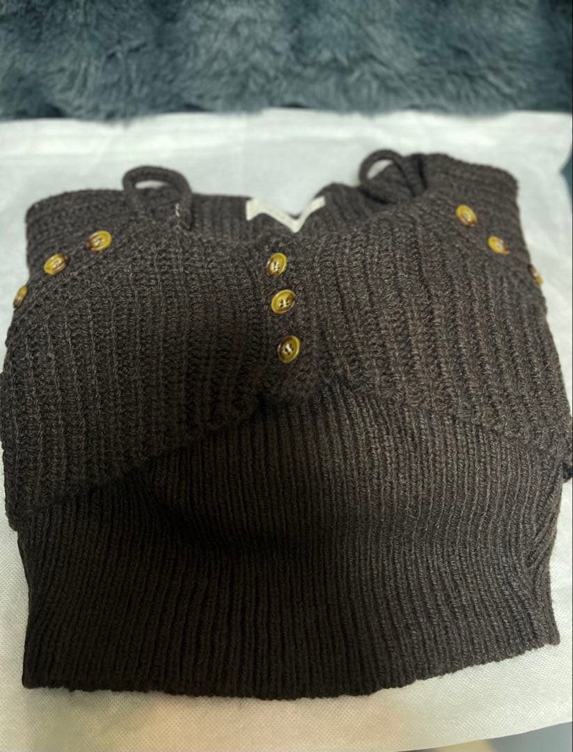 andmary パフィニットセットカーディガン