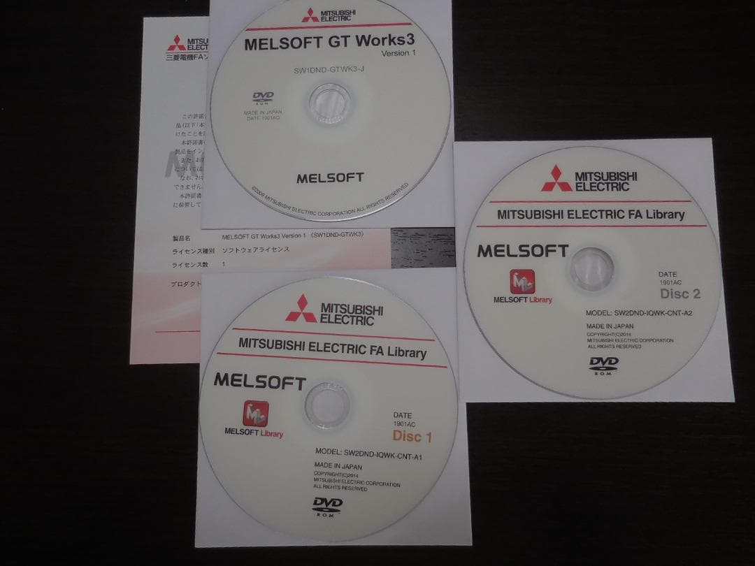 MELSOFT GT Works3 FAライブラリ 3枚組