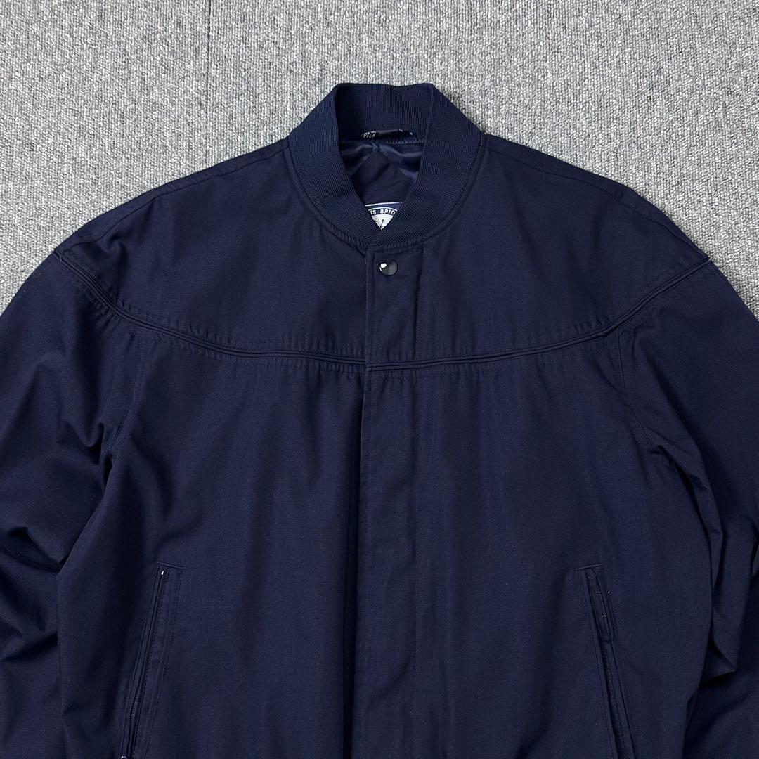 90s カップショルダージャケット ネイビー ダービージャケット ブルゾン