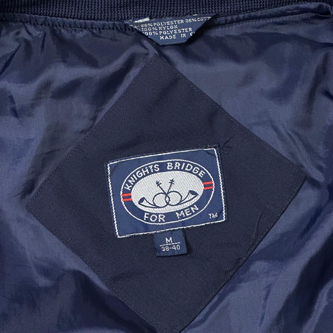 90s カップショルダージャケット ネイビー ダービージャケット ブルゾン