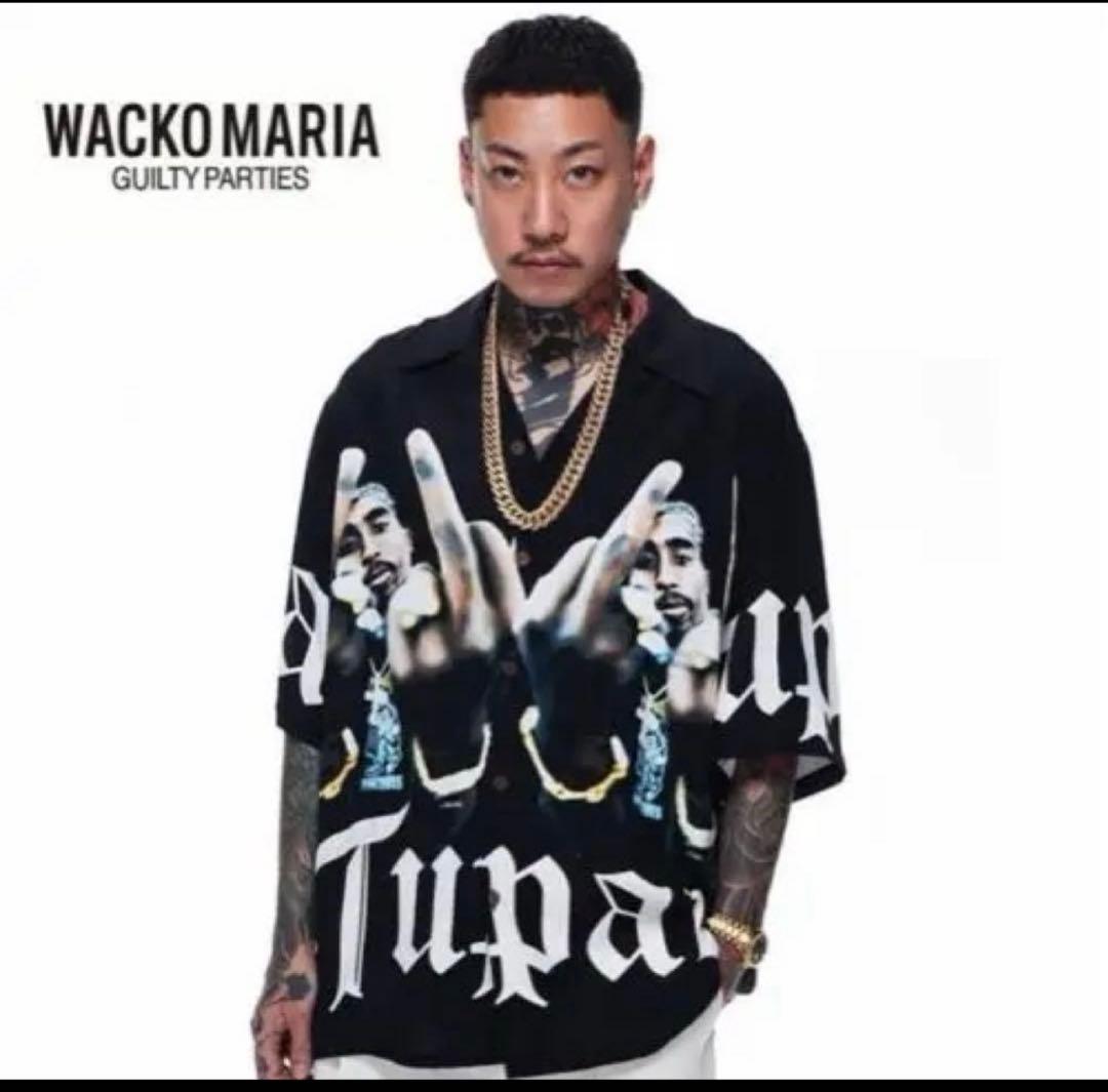 即完売品　極美品　ワコマリア×2pac アロハシャツ　Mサイズ