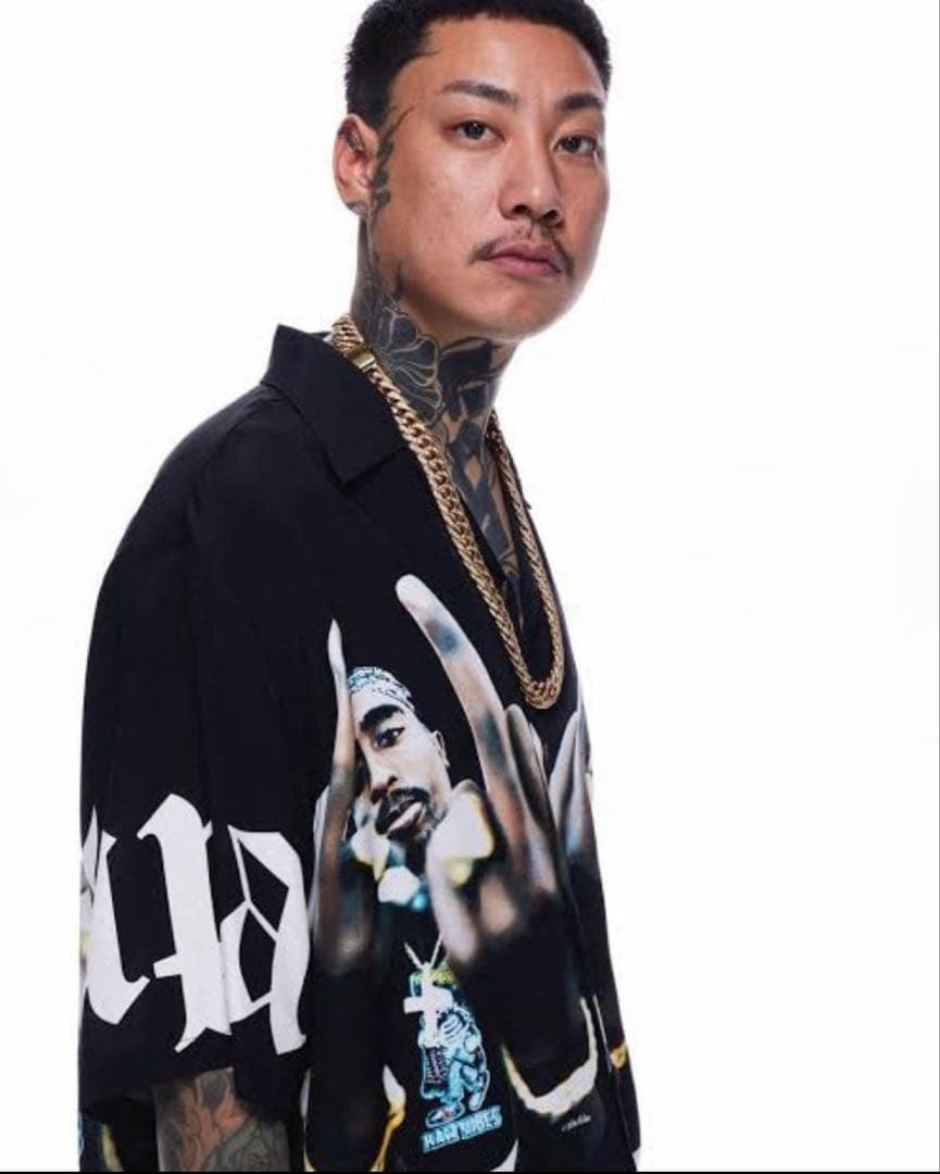 即完売品　極美品　ワコマリア×2pac アロハシャツ　Mサイズ