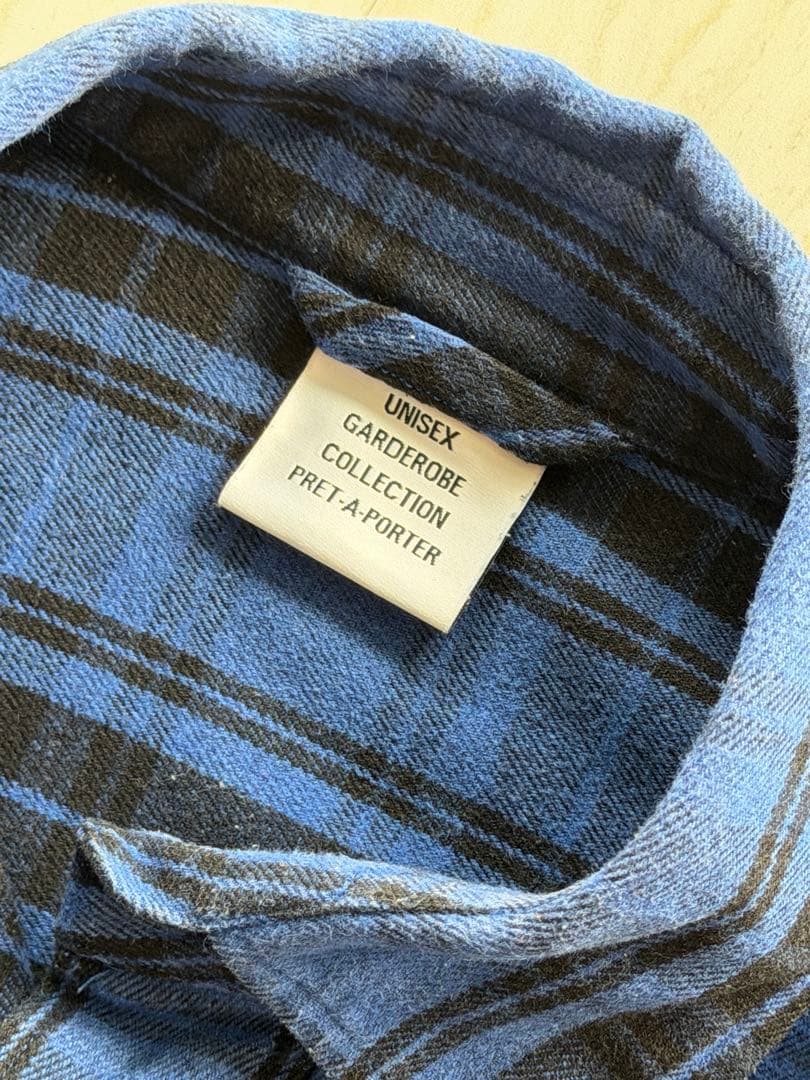 ^*^様 ヴェトモン VETEMENT ネルシャツ 長袖 S ブルー