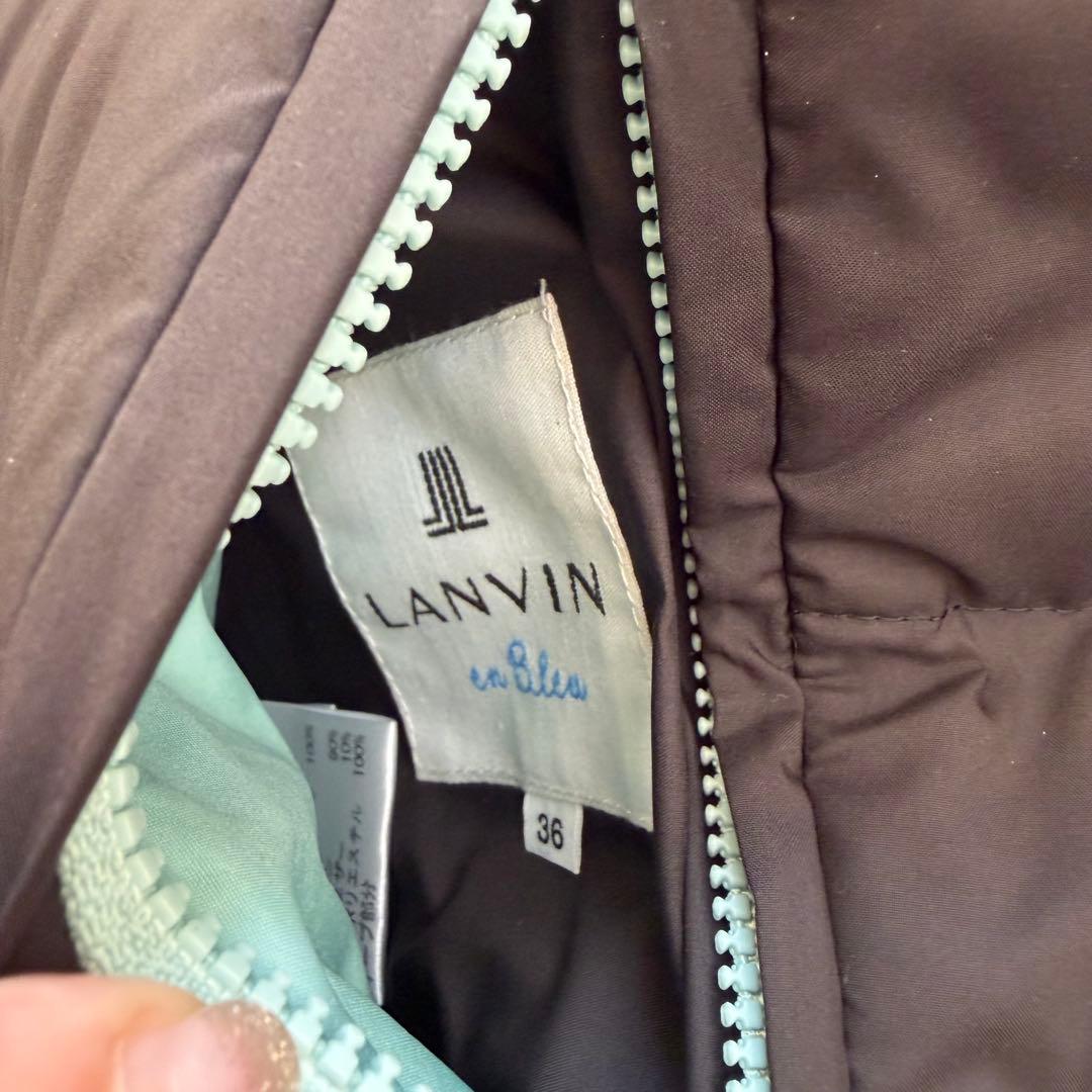 ランバンオンブルー　リバーシブルライトダウンジャケット　2way ぺプラム