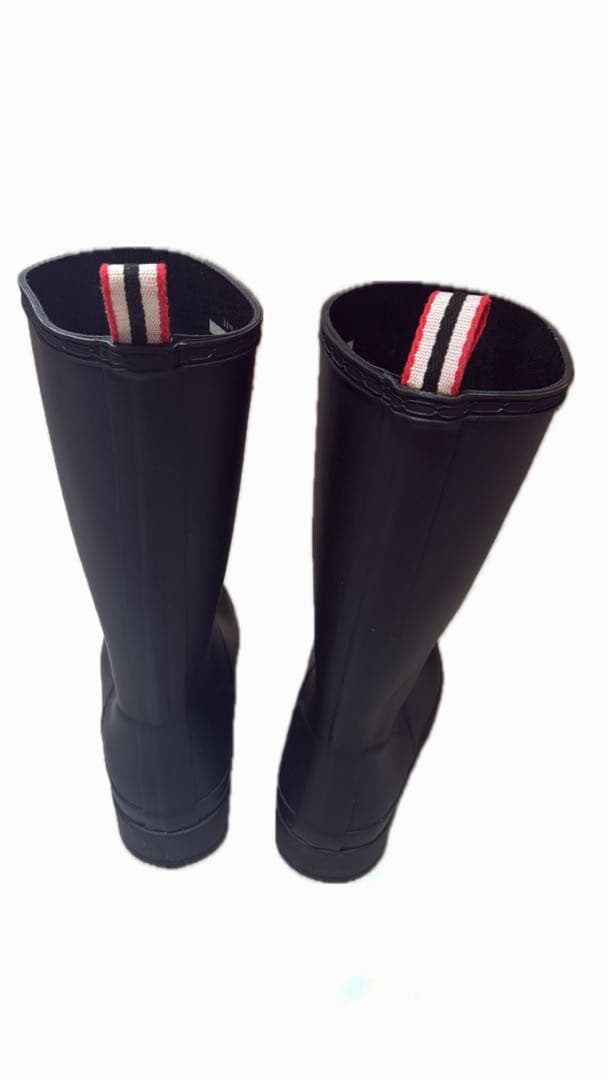 【美品】HUNTER 長靴　ロング　ブラック　23cm