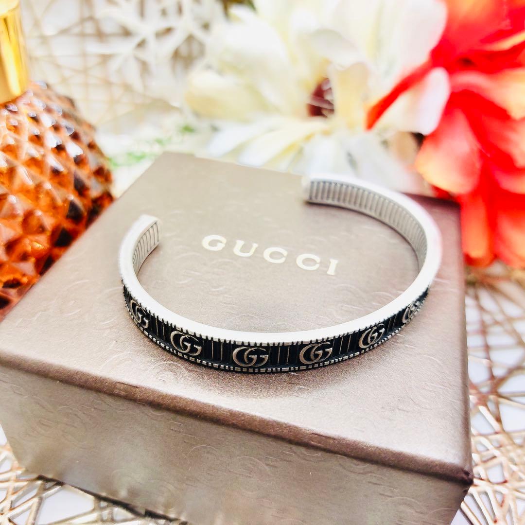 【希少】GUCCI グッチマーモントGGブレスレットバングル