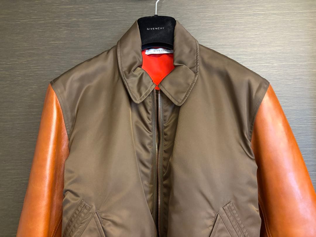 【最終価格45,000円】新品　ジバンシー　￼レザー切替ジャケットL相当