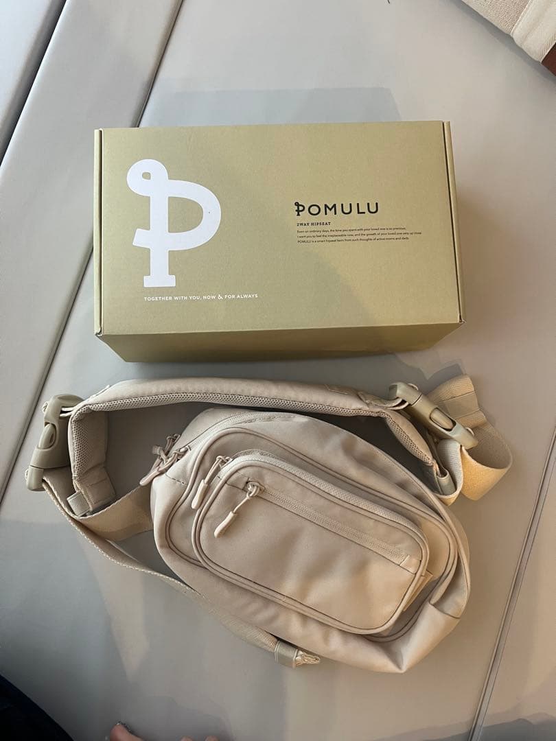 m！！POMULU ボディバック ヒップシート ベージュ