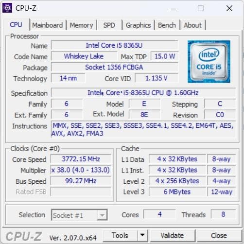 値下げ特価★LIFEBOOK U759 i5 第8世代 8GB SSD128GB