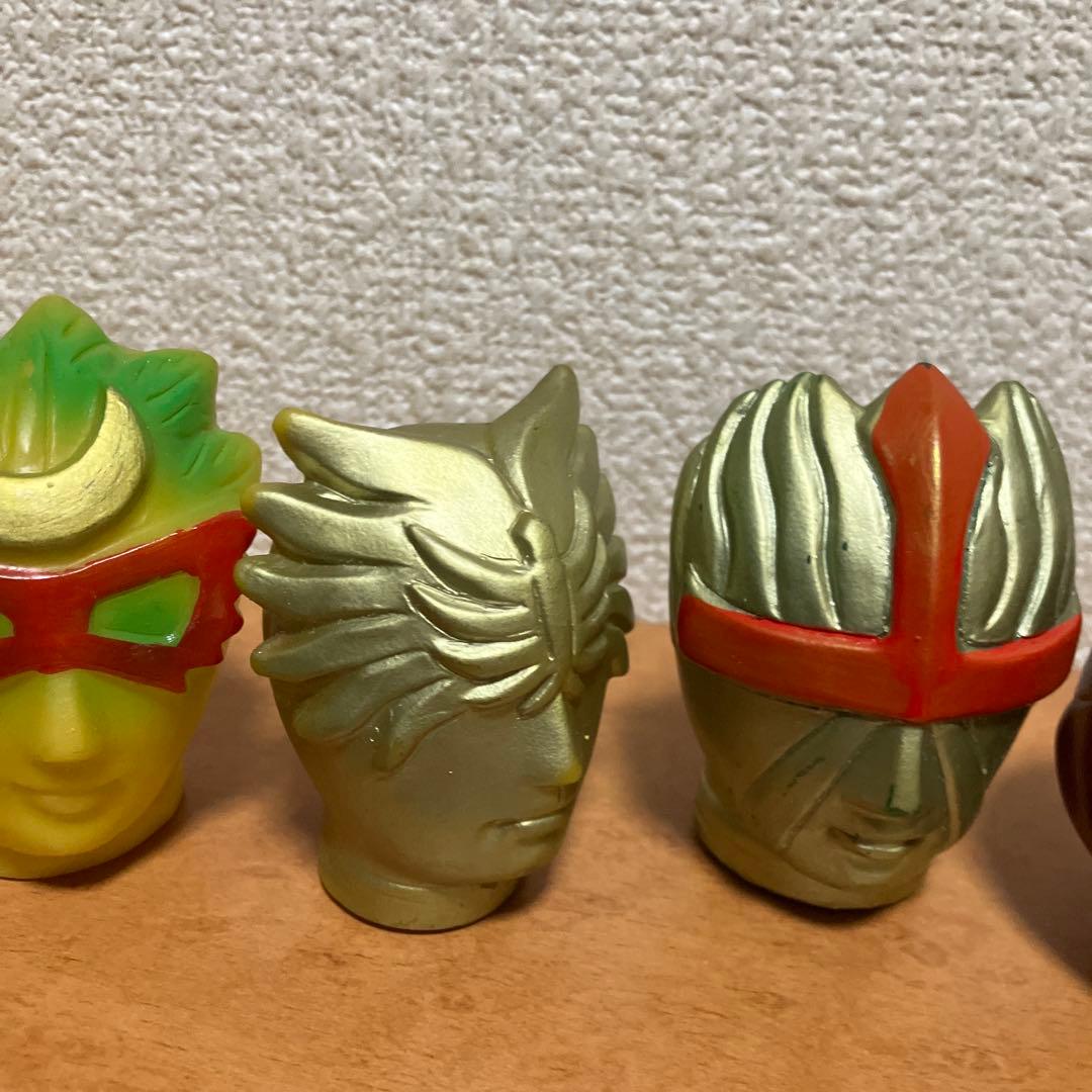 レインボーマン　ソフビ　マスク　面取れ　昭和　当時物　レトロ