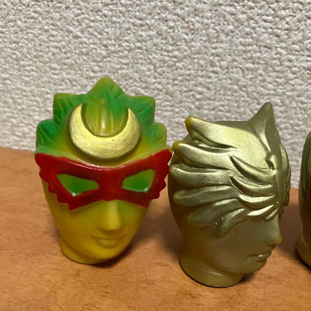 レインボーマン　ソフビ　マスク　面取れ　昭和　当時物　レトロ