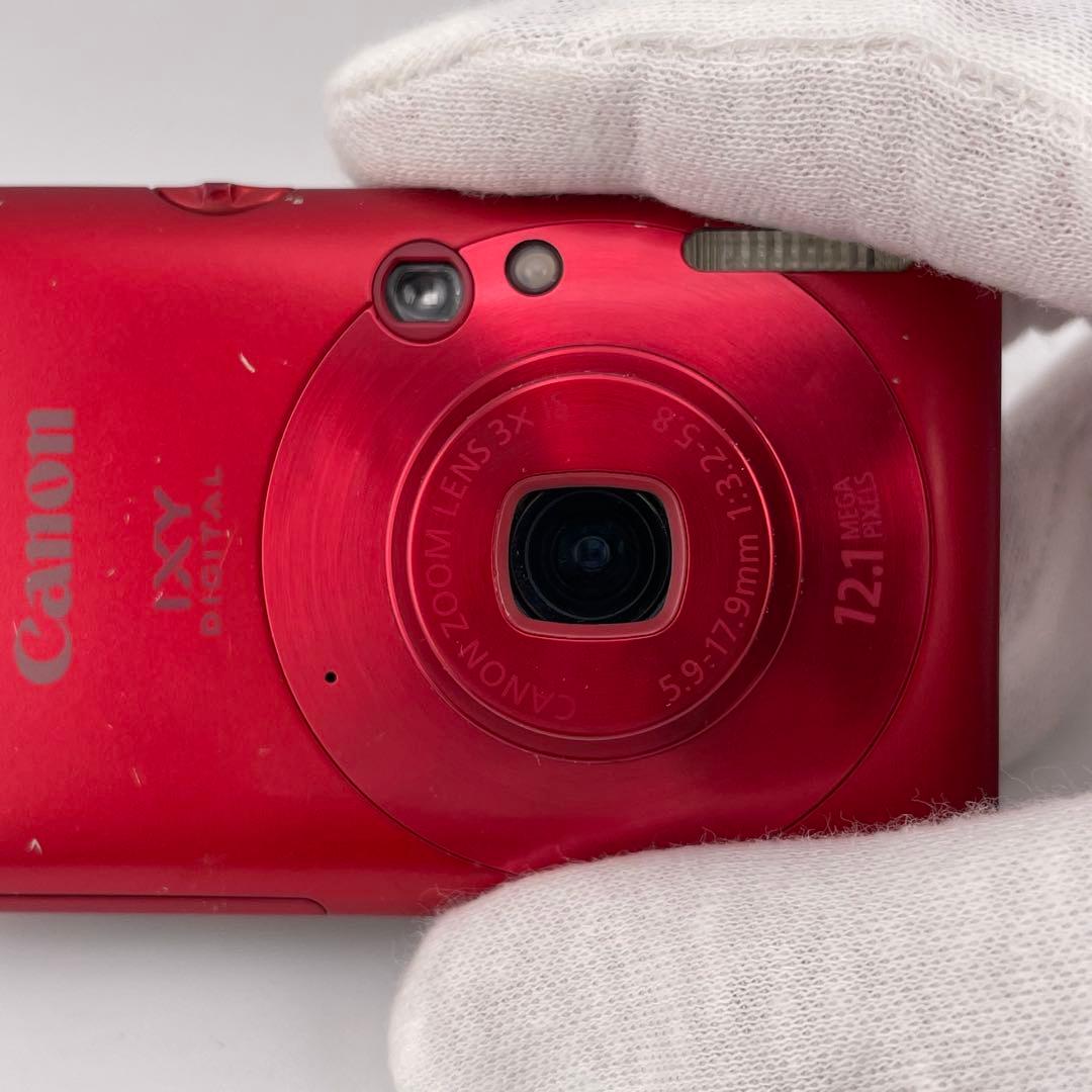 実写良⭕️【動作確認済】Canon IXY 210IS キャノン デジカメ 赤