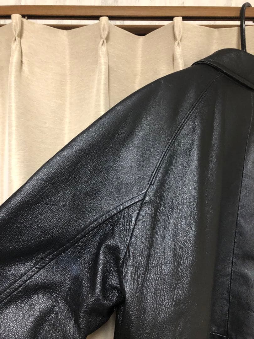 croft&barrow ブラックレザージャケット