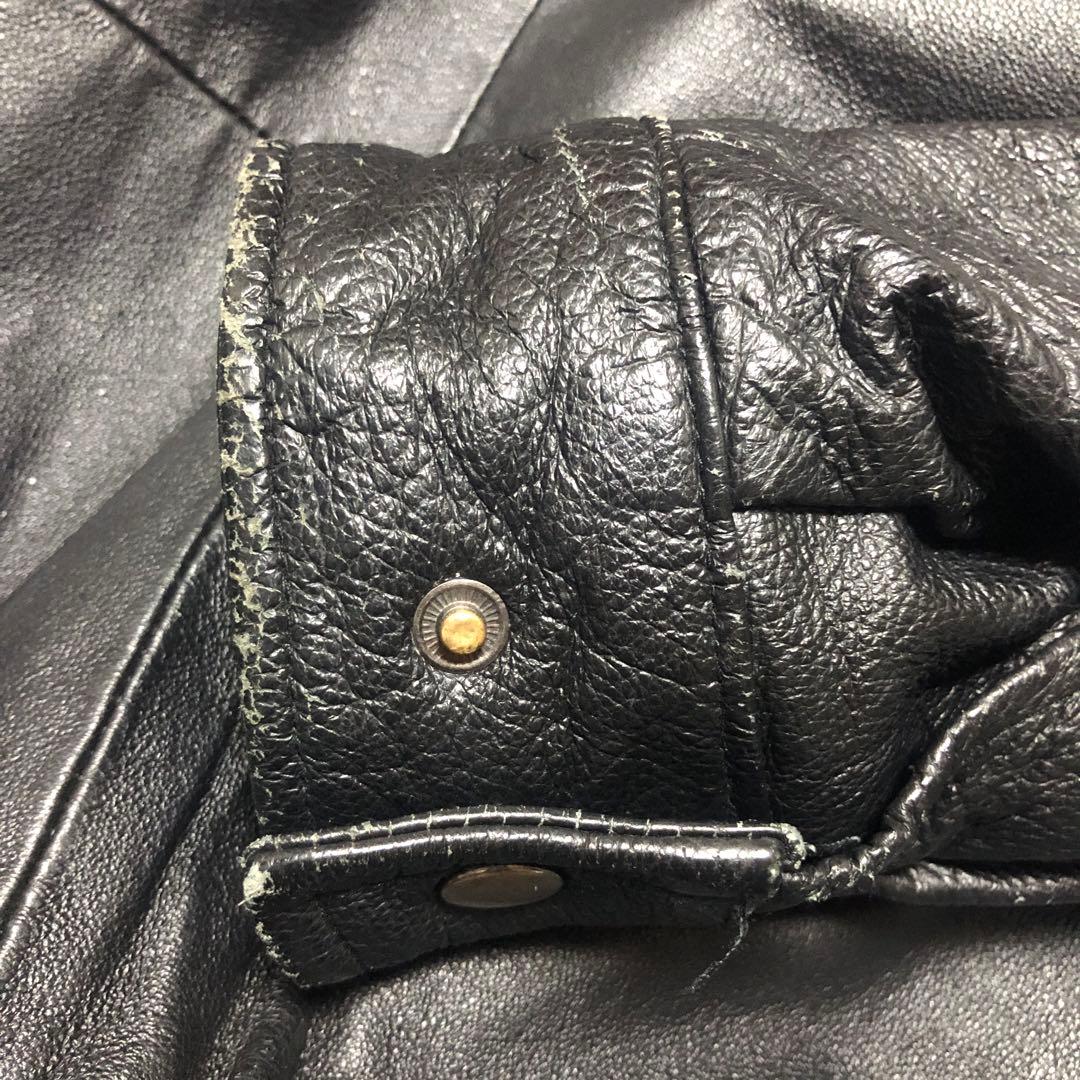 croft&barrow ブラックレザージャケット