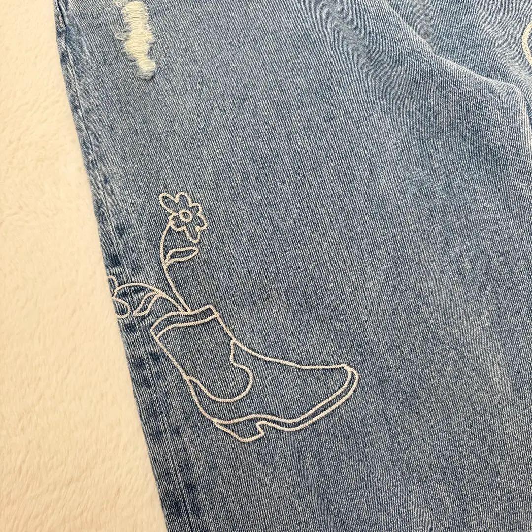 25AW Freada フリーダ チェーンステッチ ワイドデニム