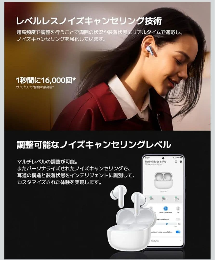 Xiaomi Redmi Buds 6 Pro ワイヤレスイヤホン 新品未開封