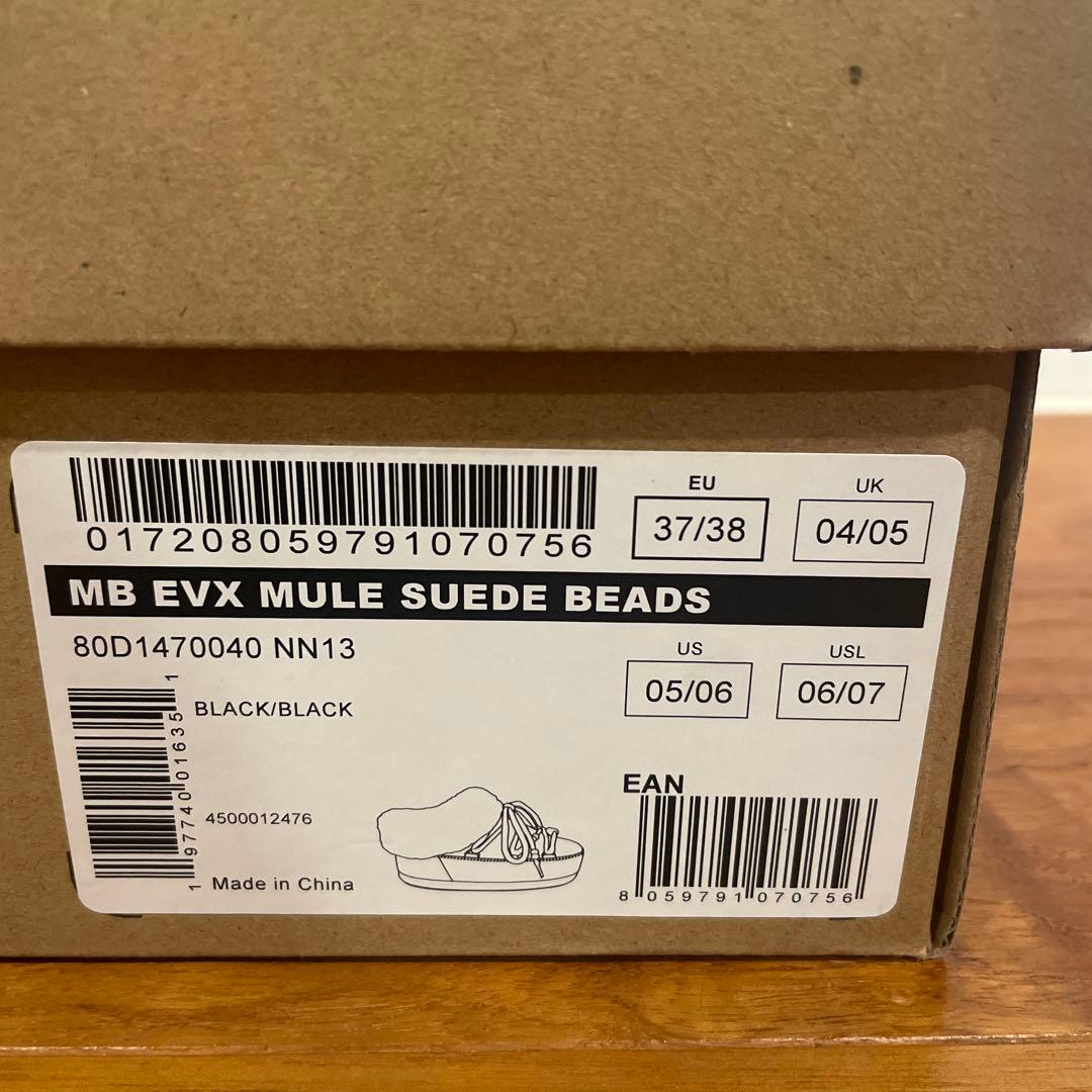 MOON BOOT ムーンブーツ　ブラック ビーズ付き　美品　モカシン