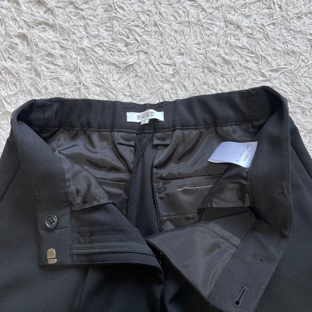 未使用品級 プラステ プレミアムオックス ノーカラー パンツ セットアップ