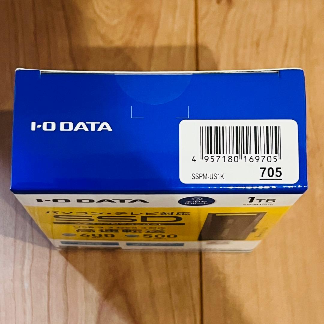 外付けハードディスク・ドライブ I-O DATA 1TB SSD SSPM-US1K