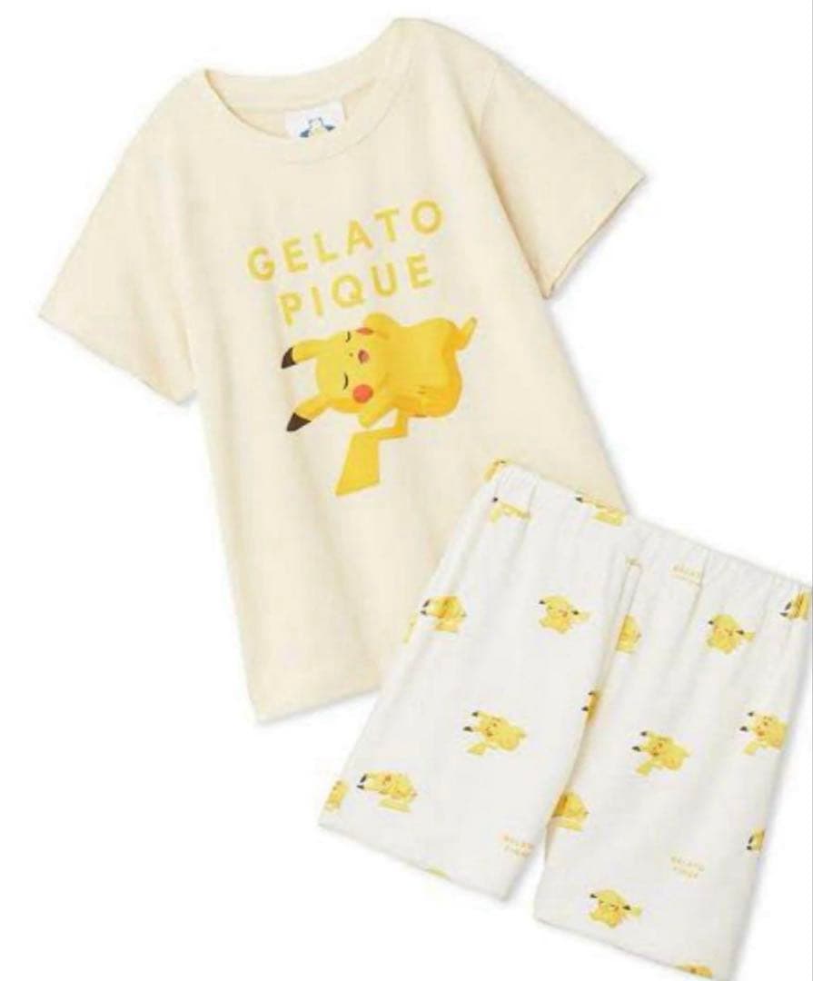 ジェラートピケ　ピカチュウ　パジャマ