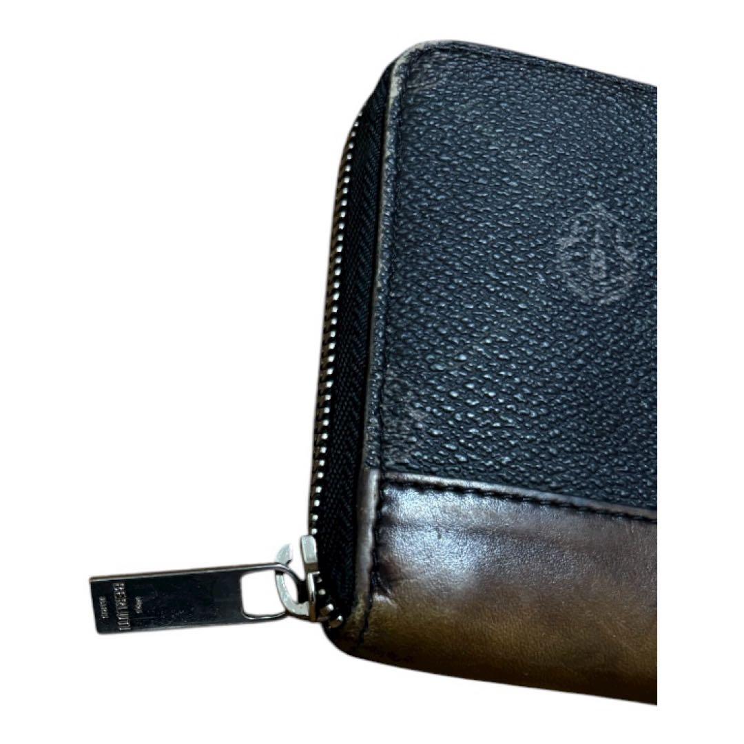 BERLUTIベルルッティ 長財布 イタウバ PVC×レザー ブラック ブラウン