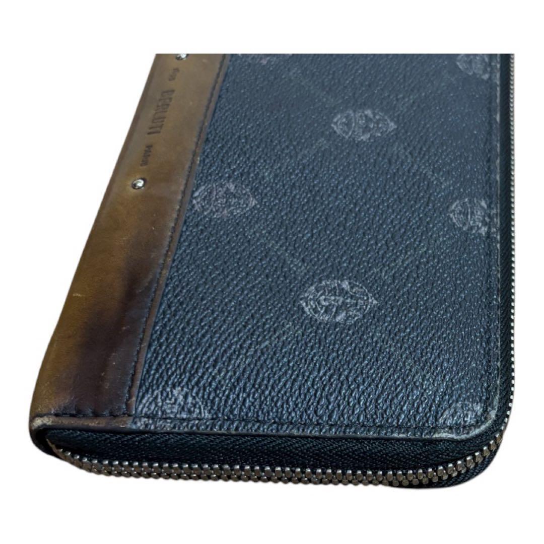 BERLUTIベルルッティ 長財布 イタウバ PVC×レザー ブラック ブラウン