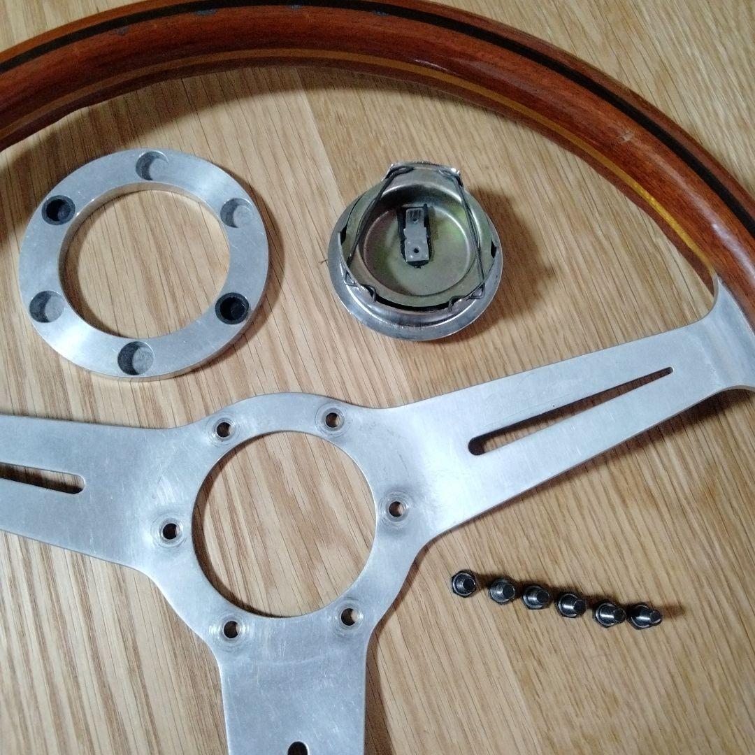【80'S】NARDI ナルディ　クラシックウッド　ステアリングホイール　当時物